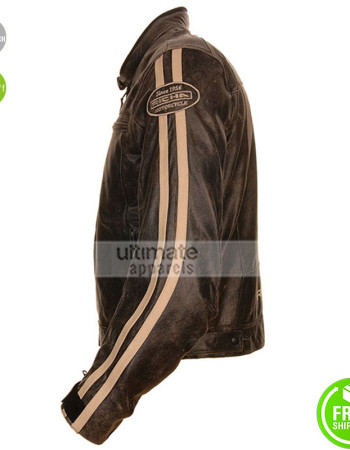 Richa Retro Racing Vintage Brown Motorcycle Jacket