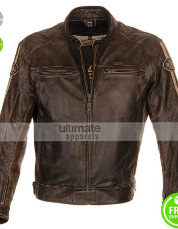 Richa Retro Racing Vintage Brown Motorcycle Jacket