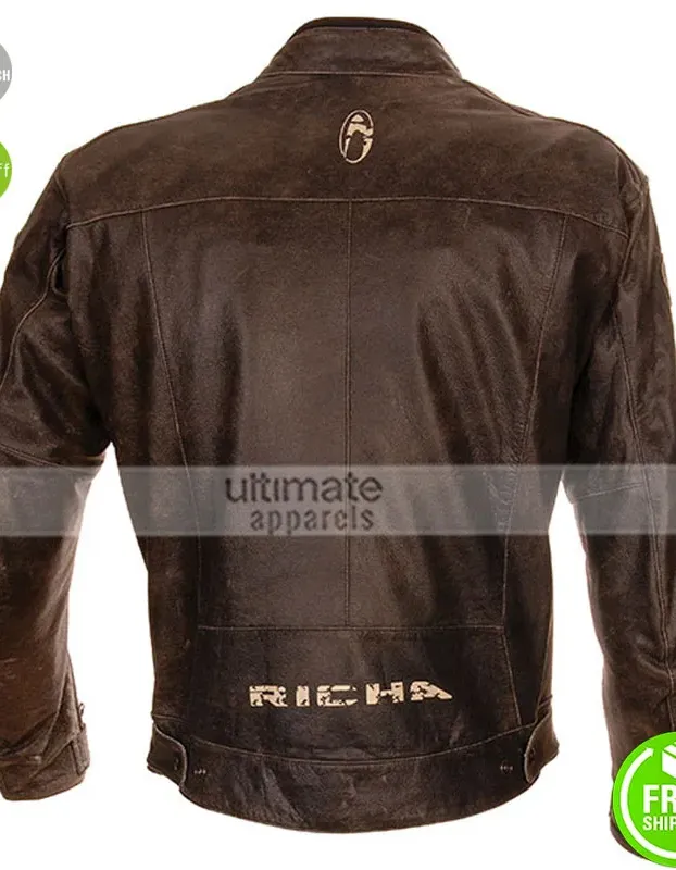 Richa Retro Racing Vintage Brown Motorcycle Jacket
