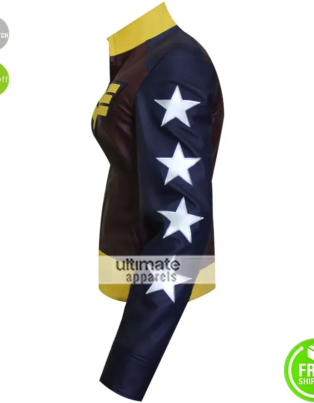 Wonder Woman Logo Cosplay Costume Leather Jacket Wonder Woman Logo Cosplay Costume Leather Jacket