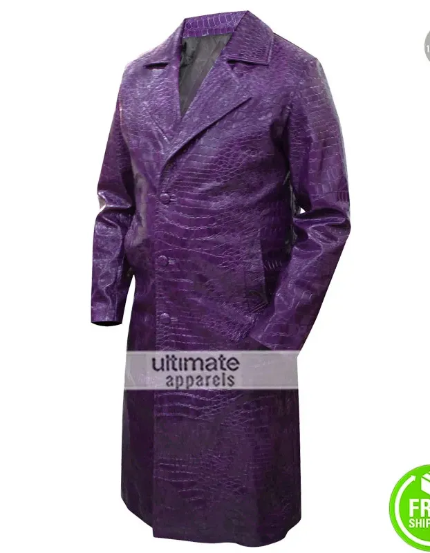 Jared Leto Suicide Squad Crocodile Joker Coat Jared Leto Suicide Squad Crocodile Joker Coat