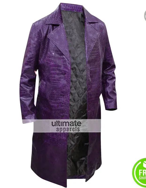 Jared Leto Suicide Squad Crocodile Joker Coat Jared Leto Suicide Squad Crocodile Joker Coat