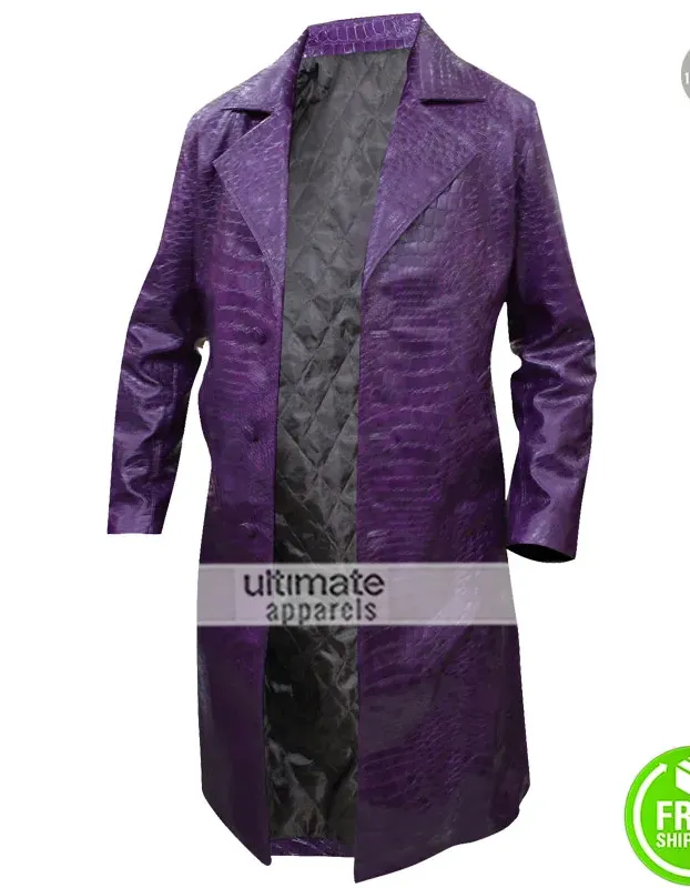 Jared Leto Suicide Squad Crocodile Joker Coat Jared Leto Suicide Squad Crocodile Joker Coat