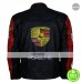 Porsche 930 Turbo Black Leather Jacket Patches
