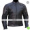 GP Batman Armor Motorcycle Black Leather Jacket