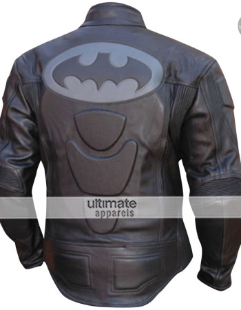 GP Batman Armor Motorcycle Black Leather Jacket