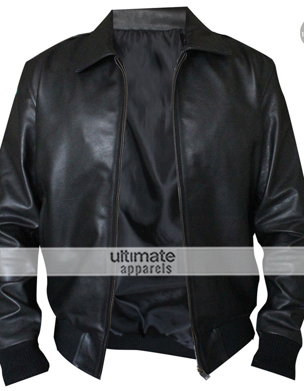 Happy Days Fonzie Brown Bomber Leather Jacket