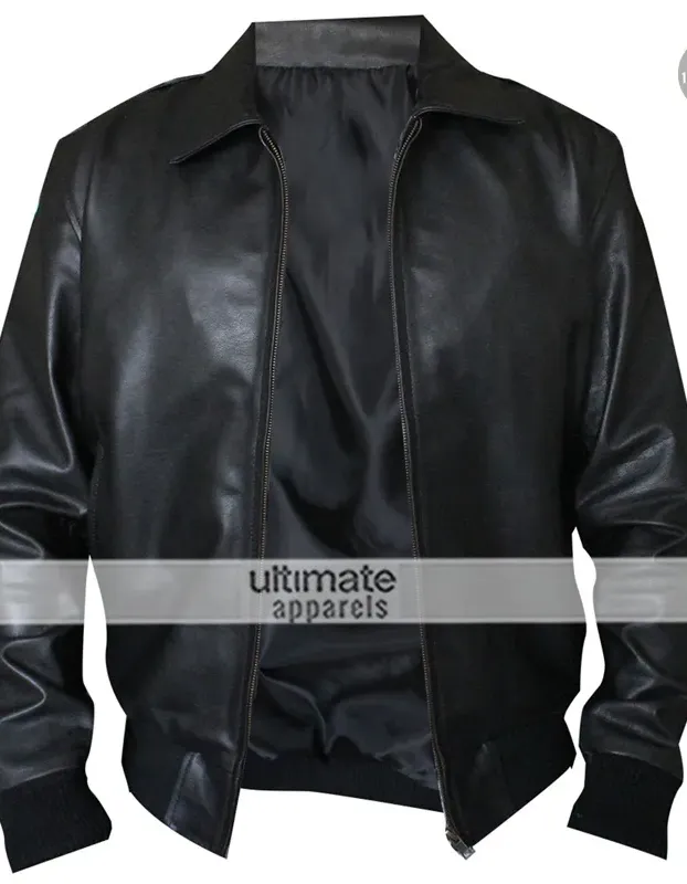 Happy Days Fonzie Brown Bomber Leather Jacket