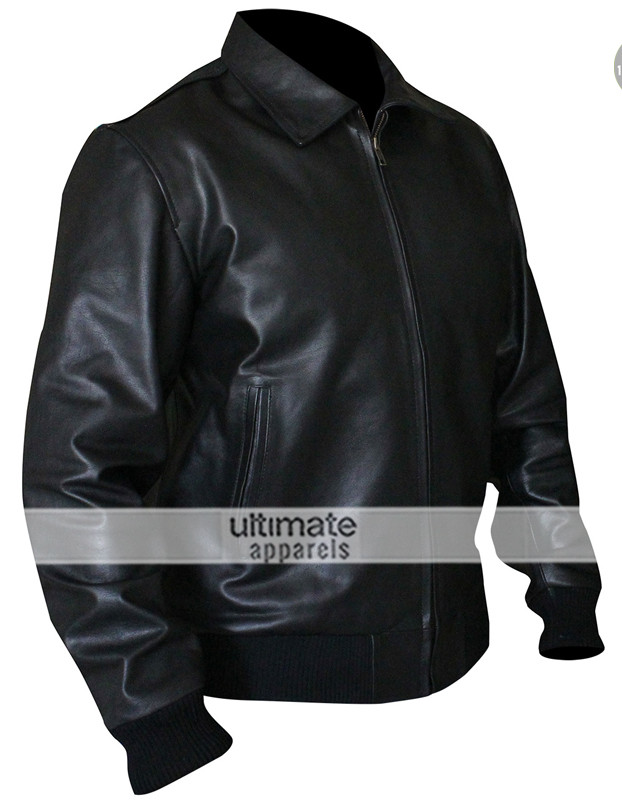 Happy Days Fonzie Brown Bomber Leather Jacket