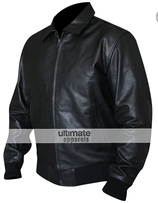 Happy Days Fonzie Brown Bomber Leather Jacket
