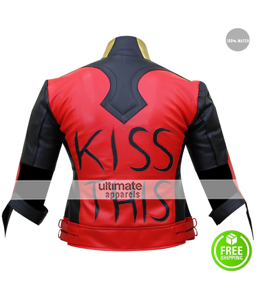 Harley Quinn Gods Among Us Kiss This Costume Jacket