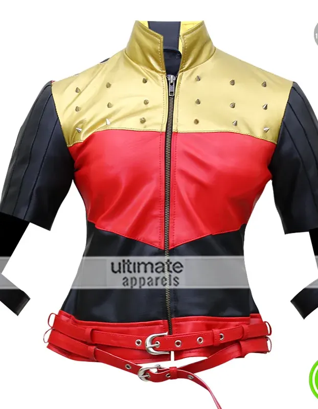 Harley Quinn Gods Among Us Kiss This Costume Jacket Harley Quinn Gods Among Us Kiss This Costume Jacket