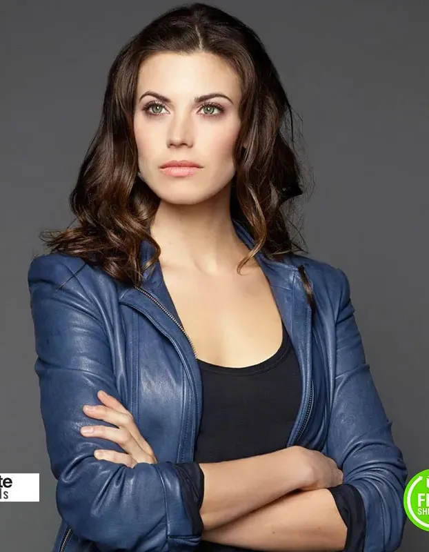 Intelligence Meghan Ory (Riley O'Neil) Blue Jacket Intelligence Meghan Ory (Riley O'Neil) Blue Jacket