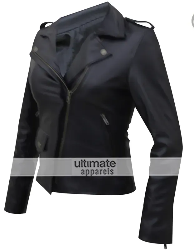 Jessica Jones Krysten Ritter Black Biker Jacket Jessica Jones Krysten Ritter Black Biker Jacket