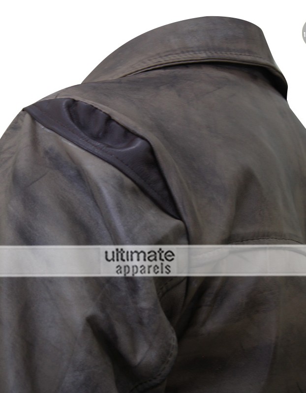 Mortal Kombat X Jason Voorhees Distressed Leather Jacket