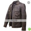 Mortal Kombat X Jason Voorhees Distressed Leather Jacket