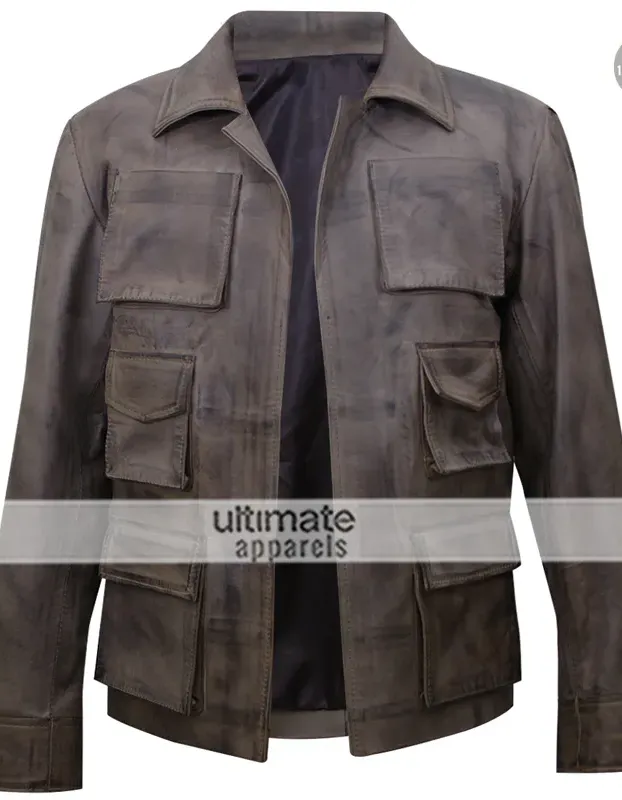 Mortal Kombat X Jason Voorhees Distressed Leather Jacket Mortal Kombat X Jason Voorhees Distressed Leather Jacket