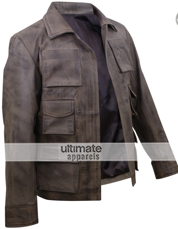 Mortal Kombat X Jason Voorhees Distressed Leather Jacket