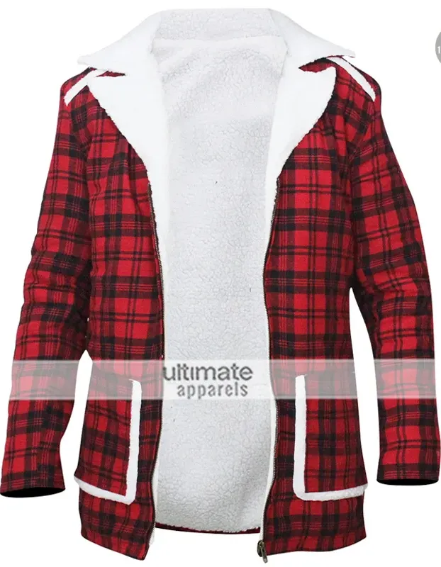 Deadpool Ryan Reynolds Wade Wilson Red Shearling Jacket Deadpool Ryan Reynolds Wade Wilson Red Shearling Jacket