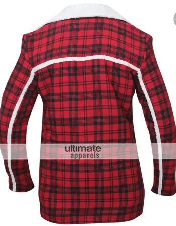 Deadpool Ryan Reynolds Wade Wilson Red Shearling Jacket Deadpool Ryan Reynolds Wade Wilson Red Shearling Jacket
