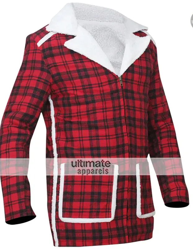 Deadpool Ryan Reynolds Wade Wilson Red Shearling Jacket Deadpool Ryan Reynolds Wade Wilson Red Shearling Jacket