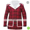 Deadpool Ryan Reynolds Wade Wilson Red Shearling Jacket Deadpool Ryan Reynolds Wade Wilson Red Shearling Jacket