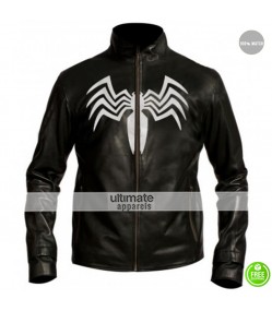 Spiderman 3 Venom Eddie Brock Black Leather Jacket Spiderman 3 Venom Eddie Brock Black Leather Jacket