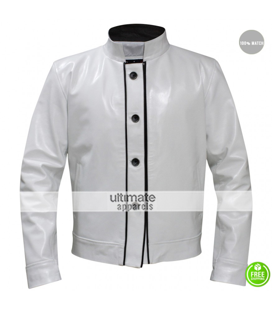 Hangover Ken Jeong Chow White Leather Jacket