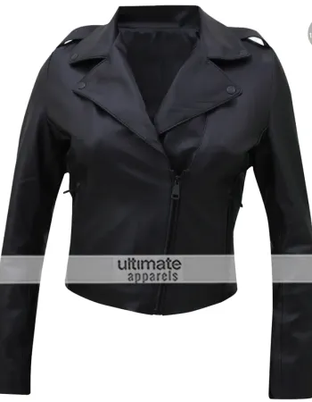 Valentino Designer Biker Black Leather Jacket