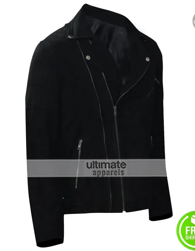Baby Driver Jon Hamm Buddy Black Leather Jacket Baby Driver Jon Hamm Buddy Black Leather Jacket