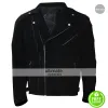 Baby Driver Jon Hamm Buddy Black Leather Jacket Baby Driver Jon Hamm Buddy Black Leather Jacket