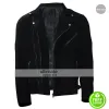 Baby Driver Jon Hamm Buddy Black Leather Jacket Baby Driver Jon Hamm Buddy Black Leather Jacket