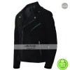 Baby Driver Jon Hamm Buddy Black Leather Jacket Baby Driver Jon Hamm Buddy Black Leather Jacket