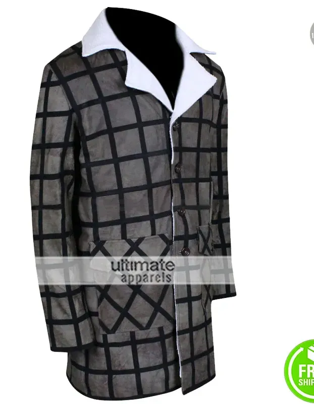 Django Unchained Jamie Foxx Fur Leather Coat