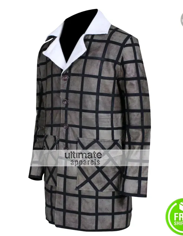 Django Unchained Jamie Foxx Fur Leather Coat