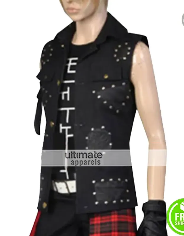 Final Fantasy 15 Prompto Argentum Black Leather Vest