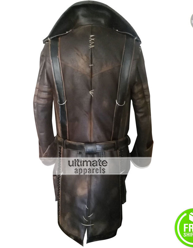 Arthur Maxson Fallout 4 Brotherhood of Steel Fur Collar Leather Coat