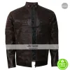 Cafe Racer Vintage 2017 Dark Brown Motorcycle Leather Jacket