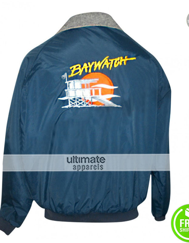 Baywatch TV Series David Hasselhoff Classic Bomber Jacket Baywatch TV Series David Hasselhoff Classic Bomber Jacket