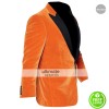 Kingsman The Golden Circle Taron Egerton Orange Velvet Tuxedo