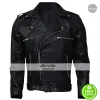 Walking Dead Season 6 Dean Morgan Black Leather Jacket