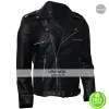 Walking Dead Season 6 Dean Morgan Black Leather Jacket