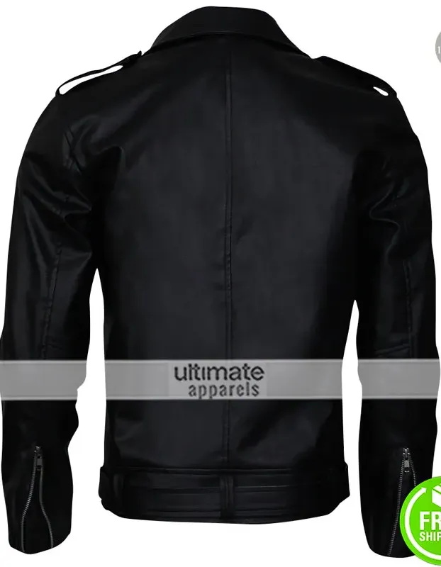 Walking Dead Season 6 Dean Morgan Black Leather Jacket
