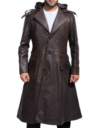 Assassin's Creed Syndicate Jacob Frye Brown Leather Trench Coat