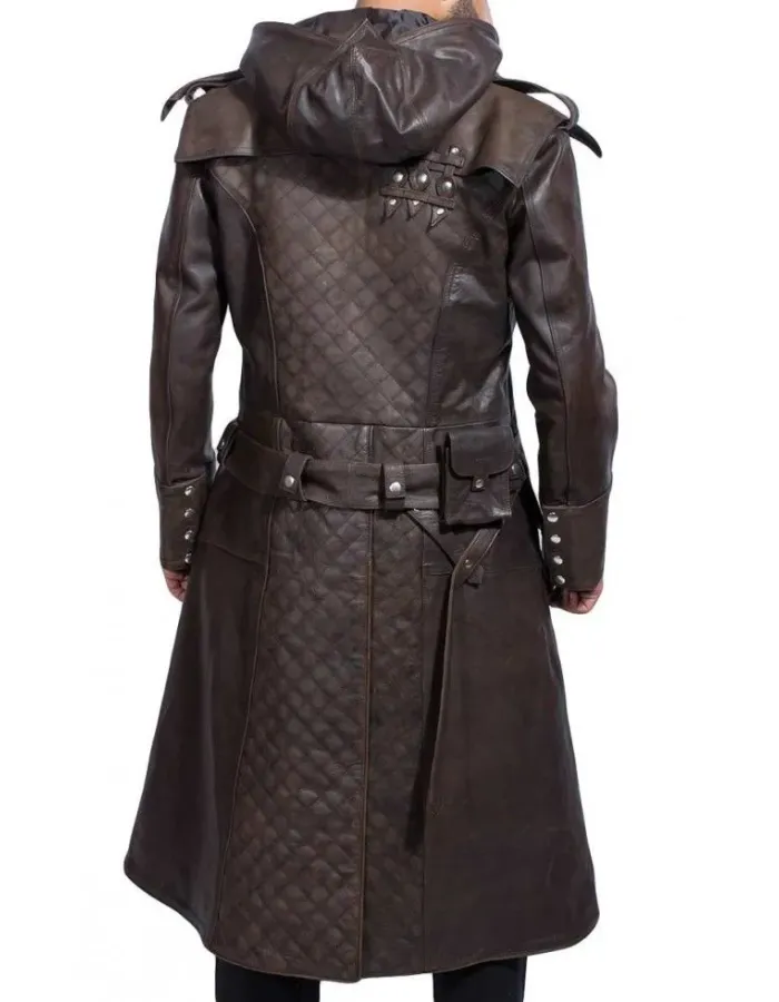 Assassin's Creed Syndicate Jacob Frye Brown Leather Trench Coat Assassin's Creed Syndicate Jacob Frye Brown Leather Trench Coat