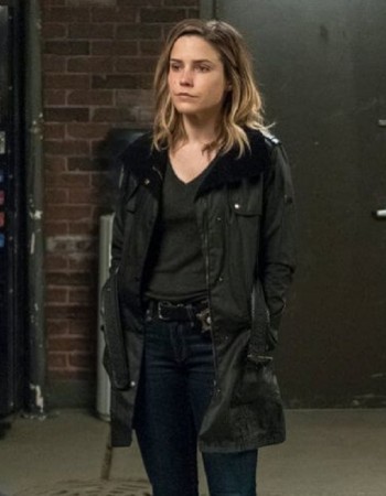 Chicago P.D Erin Lindsay Black Leather Coat