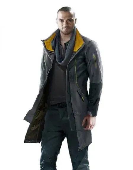 Detroit Become Human Markus Android RK200 Cosplay Black Leather Coat Detroit Become Human Markus Android RK200 Cosplay Black Leather Coat