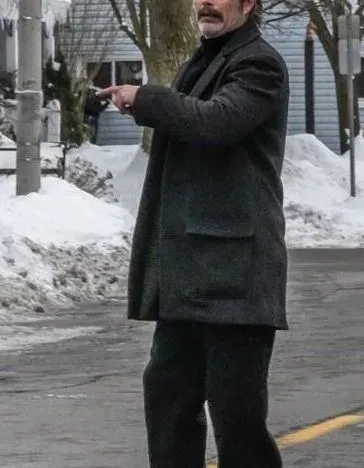 POLAR MADS MIKKLESEN (DUNCAN VIZLA) BLACK WOOL COAT