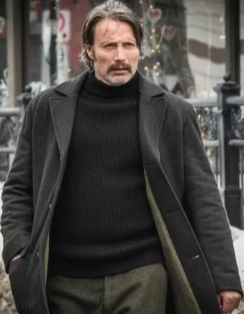 POLAR MADS MIKKLESEN (DUNCAN VIZLA) BLACK WOOL COAT