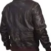 G1 Fur Collar Air Force Aviator Men Distressed Genuine Leather Jacket
